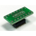 Adapter PDIP16 (DIL) 2,54mm-->SO16 (SOIC) 1,27mm -dla pamięci szeregowych Flash, EEPROM i uP nierozłączny