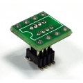 Adapter PDIP8 (DIL8) 2,54mm-->SO8 (SOIC) 1,27mm -dla pamięci szeregowych Flash, EEPROM i uP nierozłączny