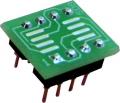 Adapter SO8-->DIL8 dla pamięci szeregowych Flash, EEPROM i uP (SO8/SOIC8)