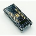 Adapter SOIC32 / SOP32 / SOJ32  (R=1,27mm) / QFN32 (R=0,5mm) --> DIL32 (PDIP32  15,24mm/.600")