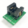 Adapter SSOP16 / TSSOP16 (R=0,65mm / W=200mils) -->DIL16 (R=2,54mm / W=300mils) Open Top ZIF 