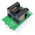 Adapter SSOP28 / TSSOP28 (R=0,65mm / W=250mils) -->DIL28 (R=2,54mm / W=300mils) Open Top ZIF 