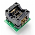 Adapter uniwersalny SOIC14 / SOP14 / SO14 (150mil) --> PDIP14 / DIL14 (300mil) open top ZIF