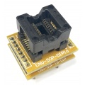 Adapter uniwersalny SOIC16 / SOP16 / SO16 (150mil) --> PDIP16 / DIL16 (600mil) open top ZIF