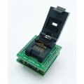 Adapter uniwersalny SOIC16 / SOP16 / SO16 (R=1,27mm / W=150mils) --> DIP16 (24) DIL (R=2,54mm / W=600mils) Clam Shell ZIF