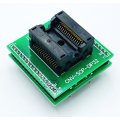 Adapter uniwersalny SOIC32 / SOP32 / SO32 (R=1,27mm / W=300mils) --> PDIP32 (R=2,54mm / W=600mils) ZIF Wells CTI