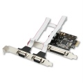 Kontroler portów 2xRS232 + LPT (combo) na złącze PCIe (MOSChip MCS9901) +Low profile