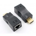 Przedłużacz HDMI (extender) po kablu LAN kat. 5e/6 pasywny 30m