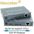 Przedłużacz/rozdzielacz HDMI + IR po TCP/IP LAN (extender+splitter) do 200m